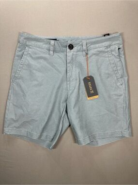NWT Roark Porter Wash Short, 17" Outseam, Stone Blue - Mens 32